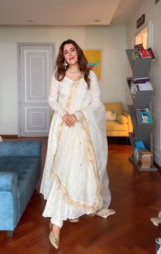Nooraya – Premium Designer Anarkali Suit Set (3 Piece)