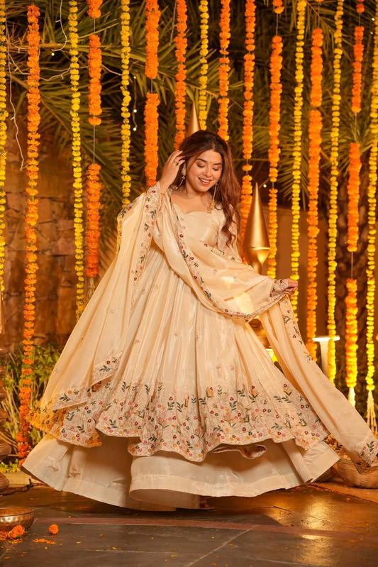 Mastani Floral Anarkali Suit Set