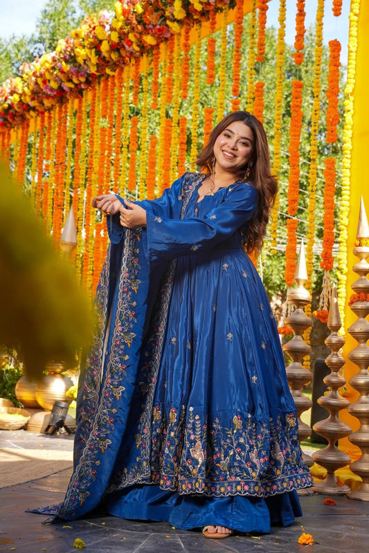 Aamani Floral Anarkali Suit Set