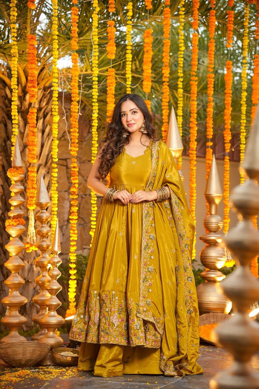 Millow Floral Anarkali Anarkali Suit
