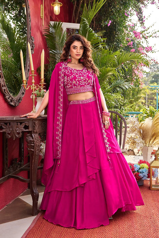 Raanjhini Rani Pink Wedding Lehenga Choli Set [3 PCS]